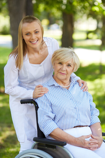 Nurse and patient