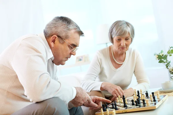 Spel van schaak — Stockfoto