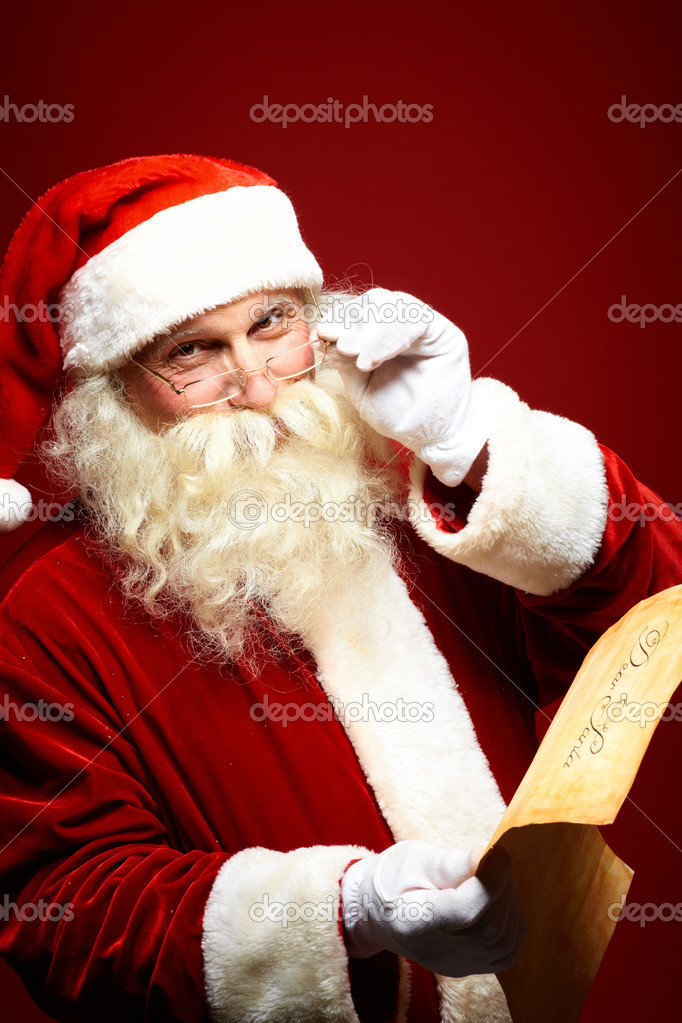 Santa with letter