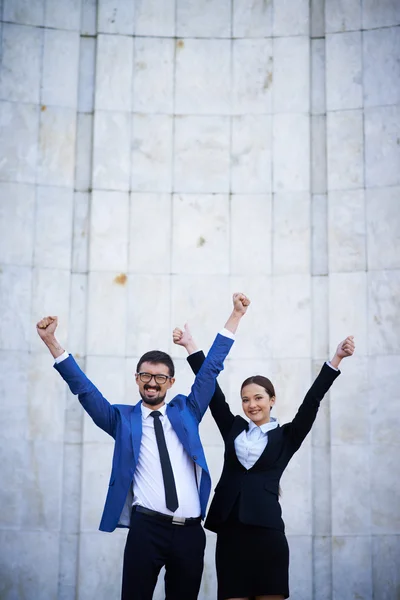 Triunfo empresarial — Fotografia de Stock