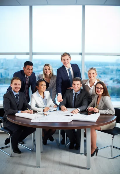 Partner sul posto di lavoro — Foto Stock