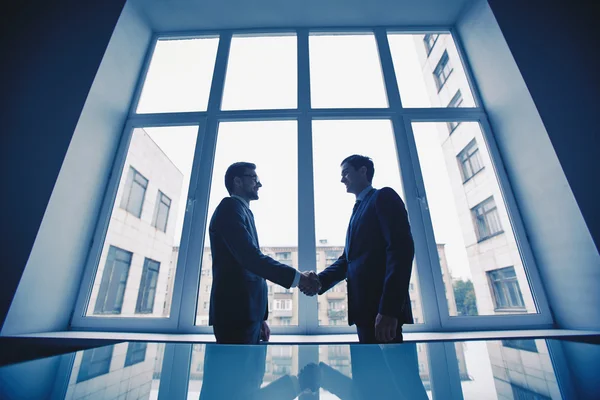 Mannen handshaking — Stockfoto