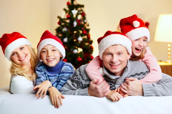 Famiglia di Babbo Natale — Foto Stock