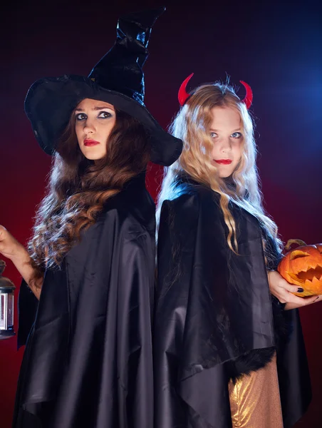 Witches in the dark — Stock Photo, Image