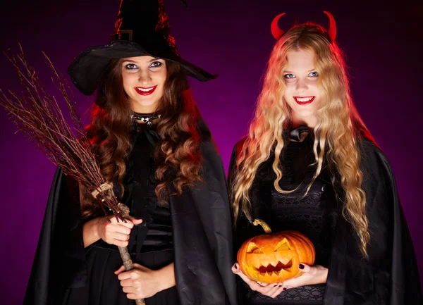 Brujas de Halloween — Foto de Stock
