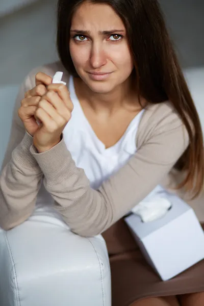 Girl crying — Stock Photo, Image