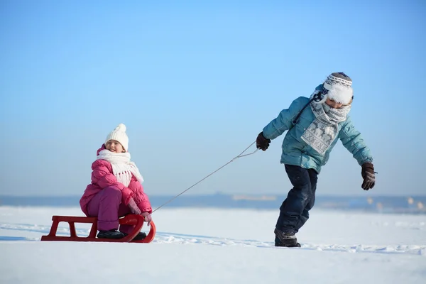 Paseo de invierno — Foto de Stock