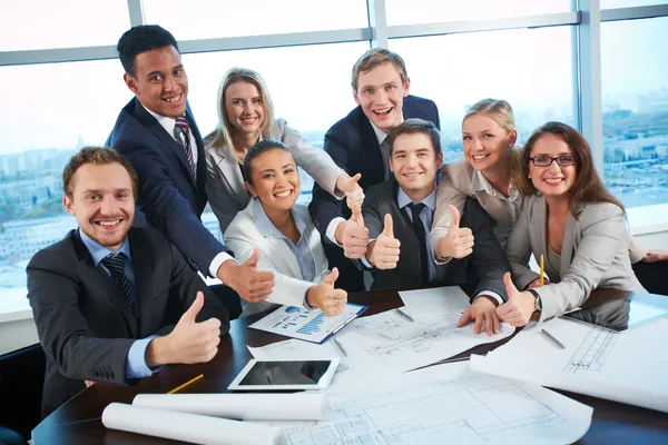 Happy co-workers Stock Image