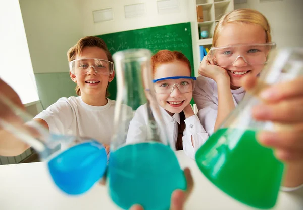 Happy pupils — Stock Photo, Image