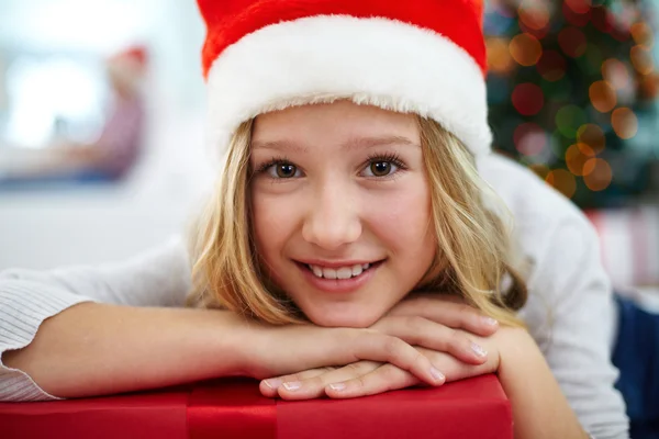 Menina de Natal — Fotografia de Stock