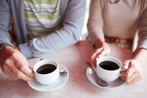 Having coffee — Stock Photo, Image