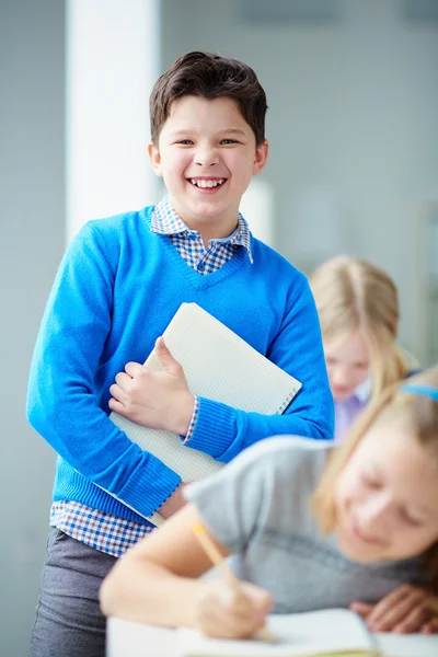 Cheerful schoolboy — Stock Photo, Image