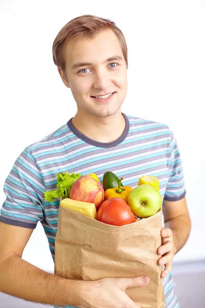 Healthy food eater — Stock Photo, Image