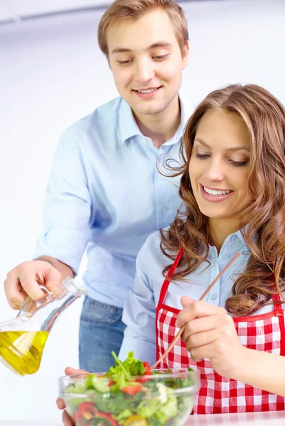 Ontbijt koken — Stockfoto