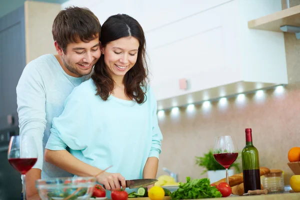 Cooking salad — Stock Photo, Image