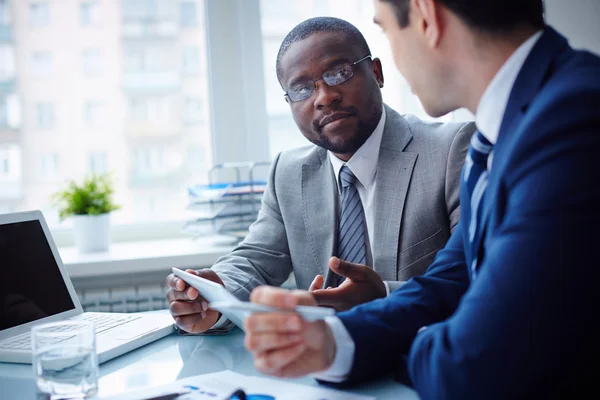 Business diskussion — Stockfoto