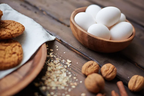 Ingredients and pastry — Stock Photo, Image