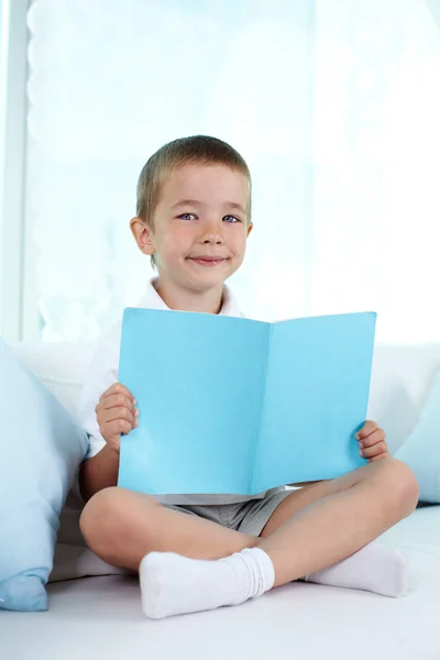 Boy with book — Stock Photo, Image