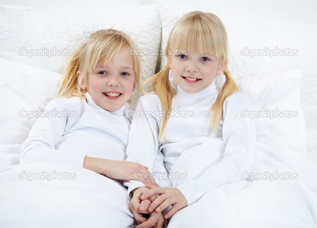 Twins in bed