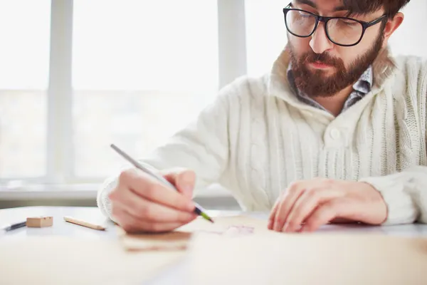 Man drawing — Stock Photo, Image