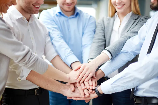 Haufen Hände — Stockfoto