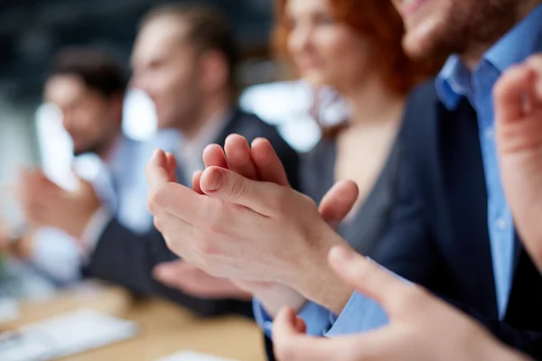 Usiness partners applauding — Stock Photo, Image