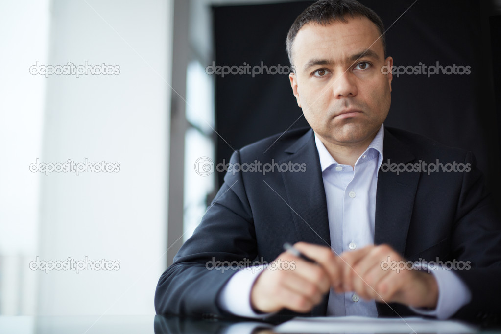 Businessman at workplace