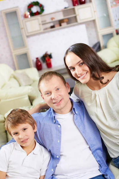 Modern familj — Stockfoto