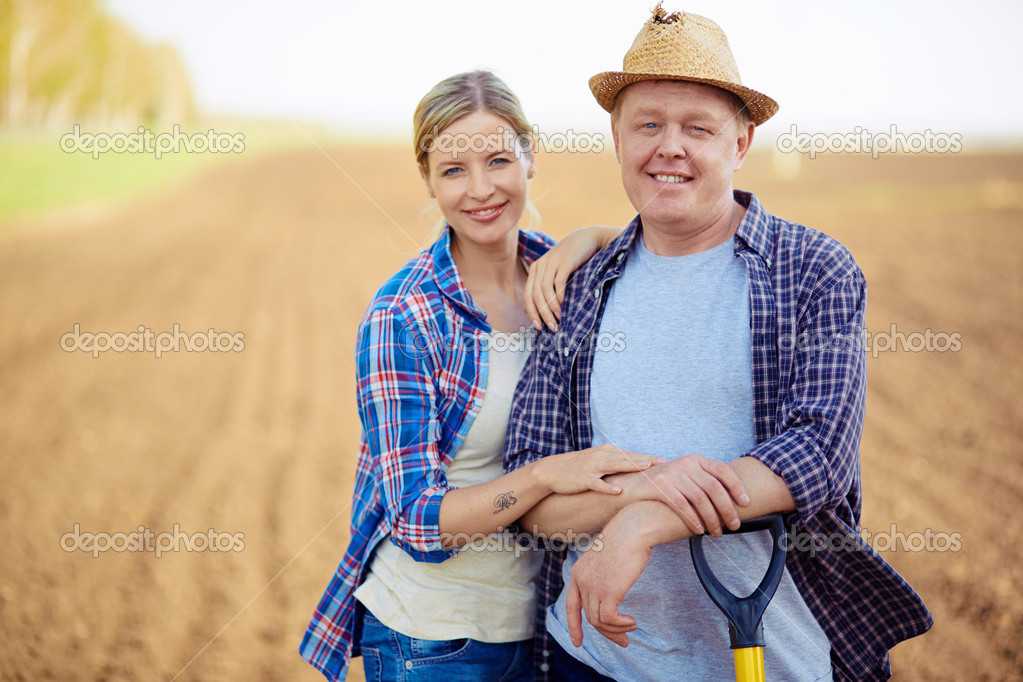 Farmers on the field