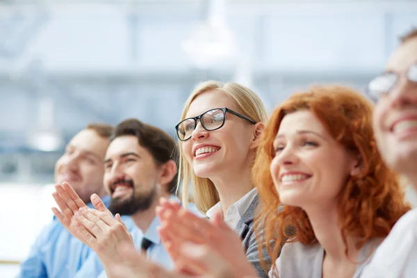 Business people applauding — Stock Photo, Image