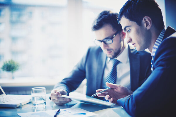 Idea de queja del empresario al colega — Foto de Stock