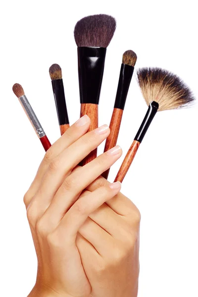 Hand with beauty tools — Stock Photo, Image