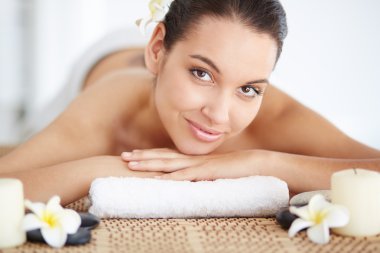 kadın masajı için hazır