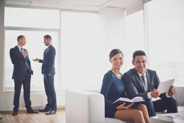 Successful co-workers in office — Stock Photo, Image
