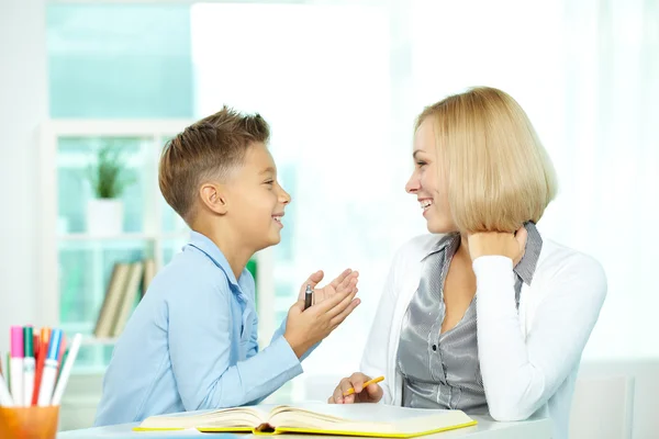 Tutor und Schüler — Stockfoto