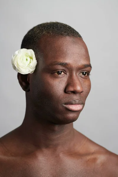 Retrato do modelo de moda africana — Fotografia de Stock