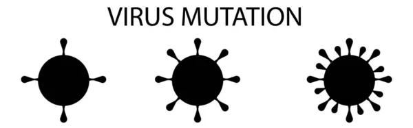 Wektorowa Ilustracja Mutacji Wirusa — Wektor stockowy