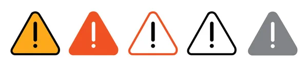 警告サインセット 除外危険標識収集ベクトル — ストックベクタ