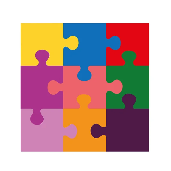renkli puzzle parçaları serisi