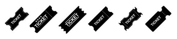 Ticket Simple Icon Set Vector Illustration — Stockvector