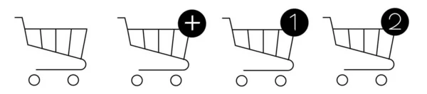 Boutique Ligne Panier Icône Forme Bouton Boutique Ligne Acheter Logo — Image vectorielle