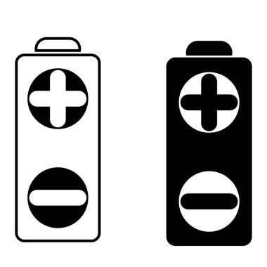 Batarya simgeleri ayarlandı. Pil vektör simgesi