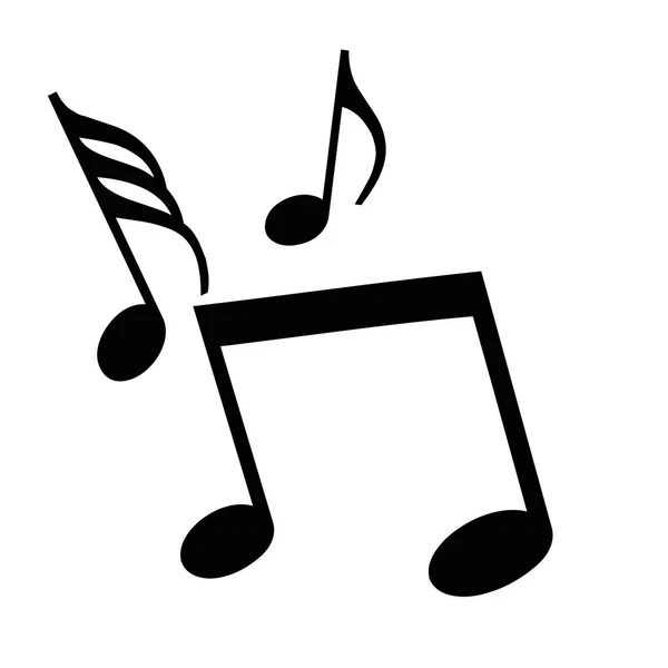 Εικονίδιο Μουσικό Σύμβολο Κλειδί Διάνυσμα Λευκό Φόντο — Διανυσματικό Αρχείο