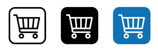 Carrinho Compras App Icon Vector Design Illustration Material —  Vetores de Stock