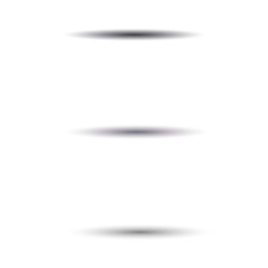 Oval shadow for tab separators isolated on a white vector set