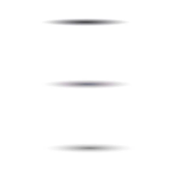 Oval Shadow Tab Separators Isolated White Vector Set — 스톡 벡터