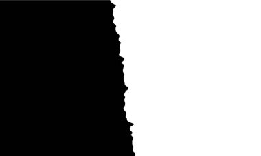 Yırtık kağıt kenar vektör çizimi. Yırtık, yırtık fotoğraf, sayfa dokusu. 2 resmin kolajı