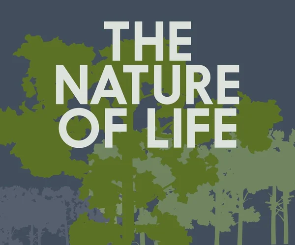 Vector Graphic Shirt Design Nature Life — Stockvektor