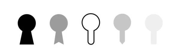 Keywhole Pictograma Vector Ilustration Key Întregul Simbol Concept Oportunitate Logo — Vector de stoc