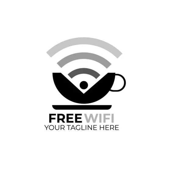 인터넷 템플릿입니다 Wifi 디자인입니다 — 스톡 벡터